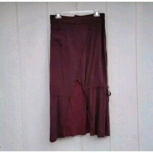 fibers barbara lesser silk blend maxi skirt modest skirt size 6.